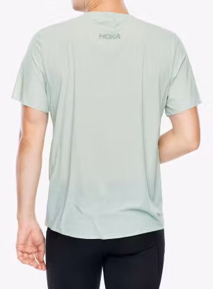 Běžecké tričko Hoka Performance Run Short Sleeve - aloe vera