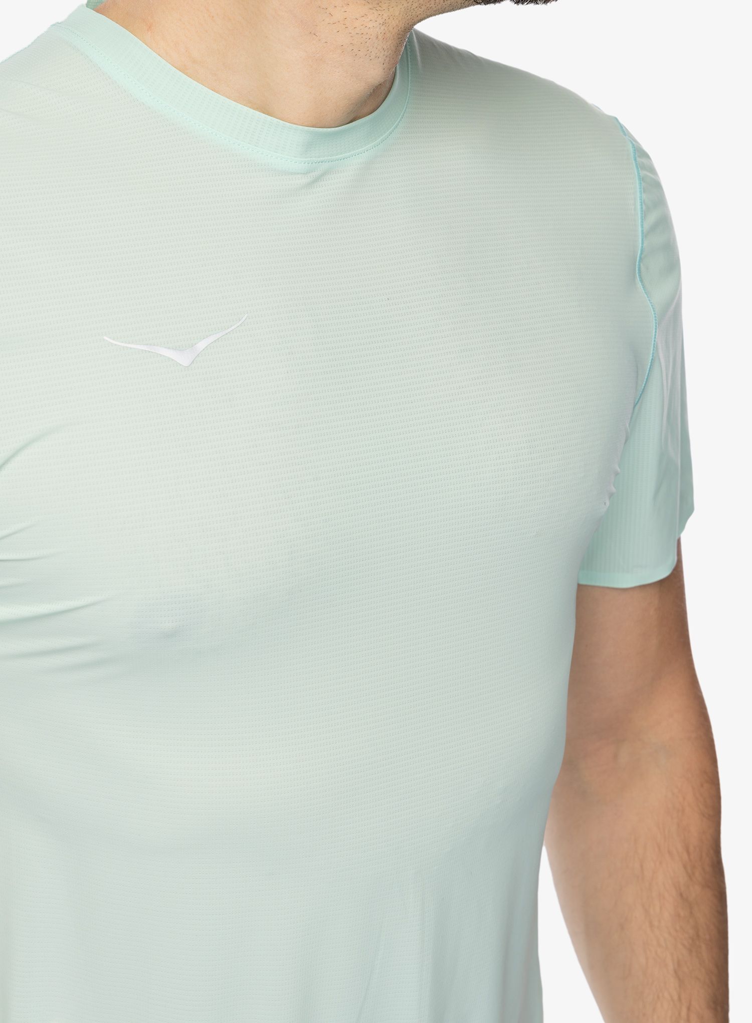 Běžecké tričko Hoka Performance Run Short Sleeve - cloudless