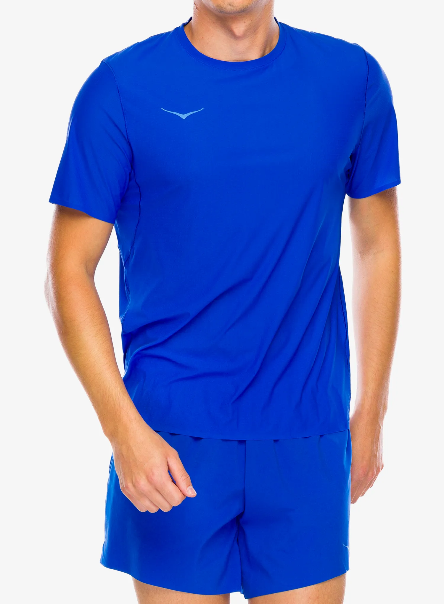 Běžecké tričko Hoka Performance Run Short Sleeve - ultramarine