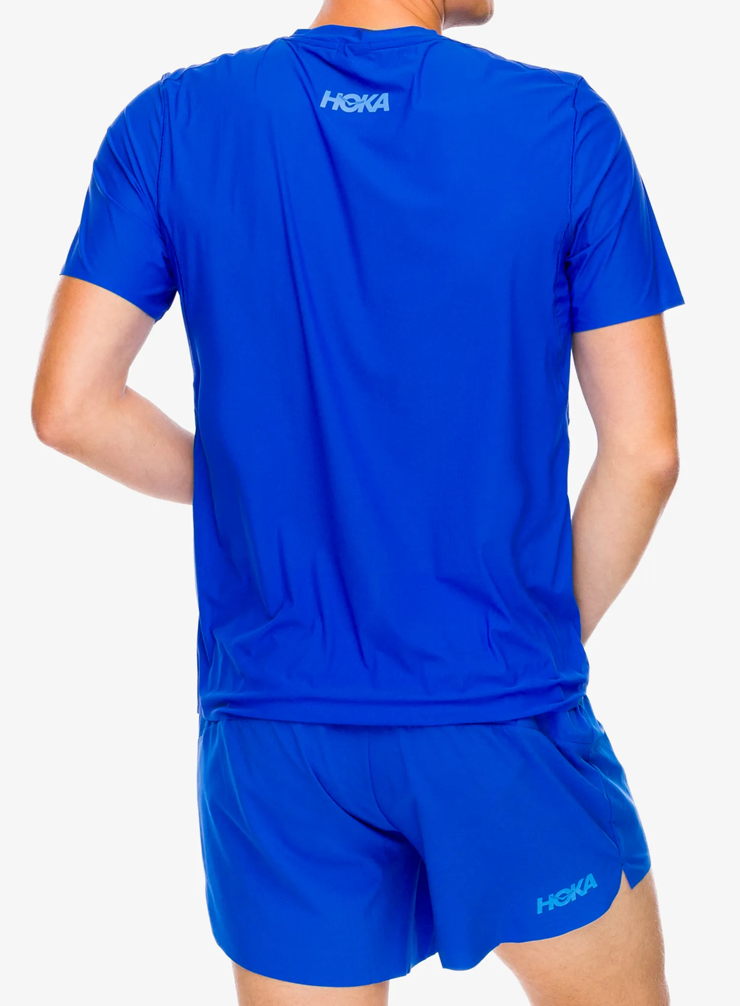 Běžecké tričko Hoka Performance Run Short Sleeve - ultramarine