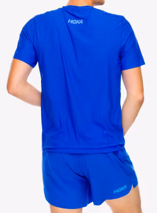 Běžecké tričko Hoka Performance Run Short Sleeve - ultramarine
