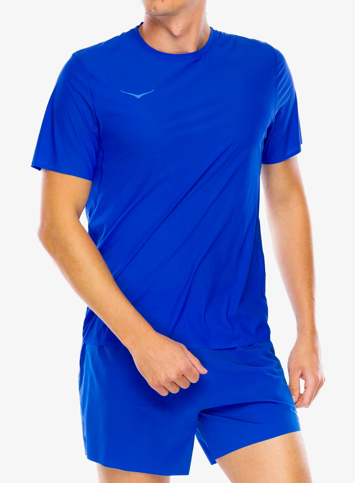 Běžecké tričko Hoka Performance Run Short Sleeve - ultramarine