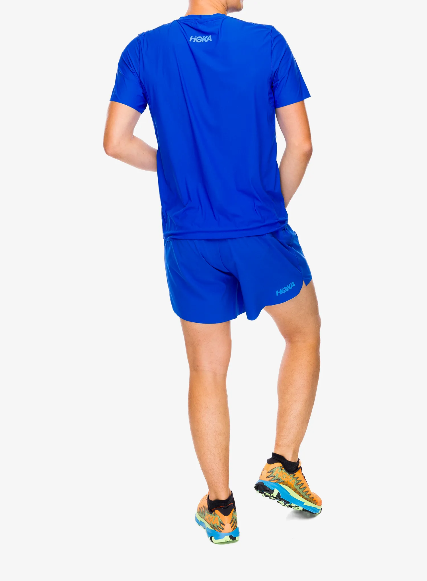 Běžecké tričko Hoka Performance Run Short Sleeve - ultramarine