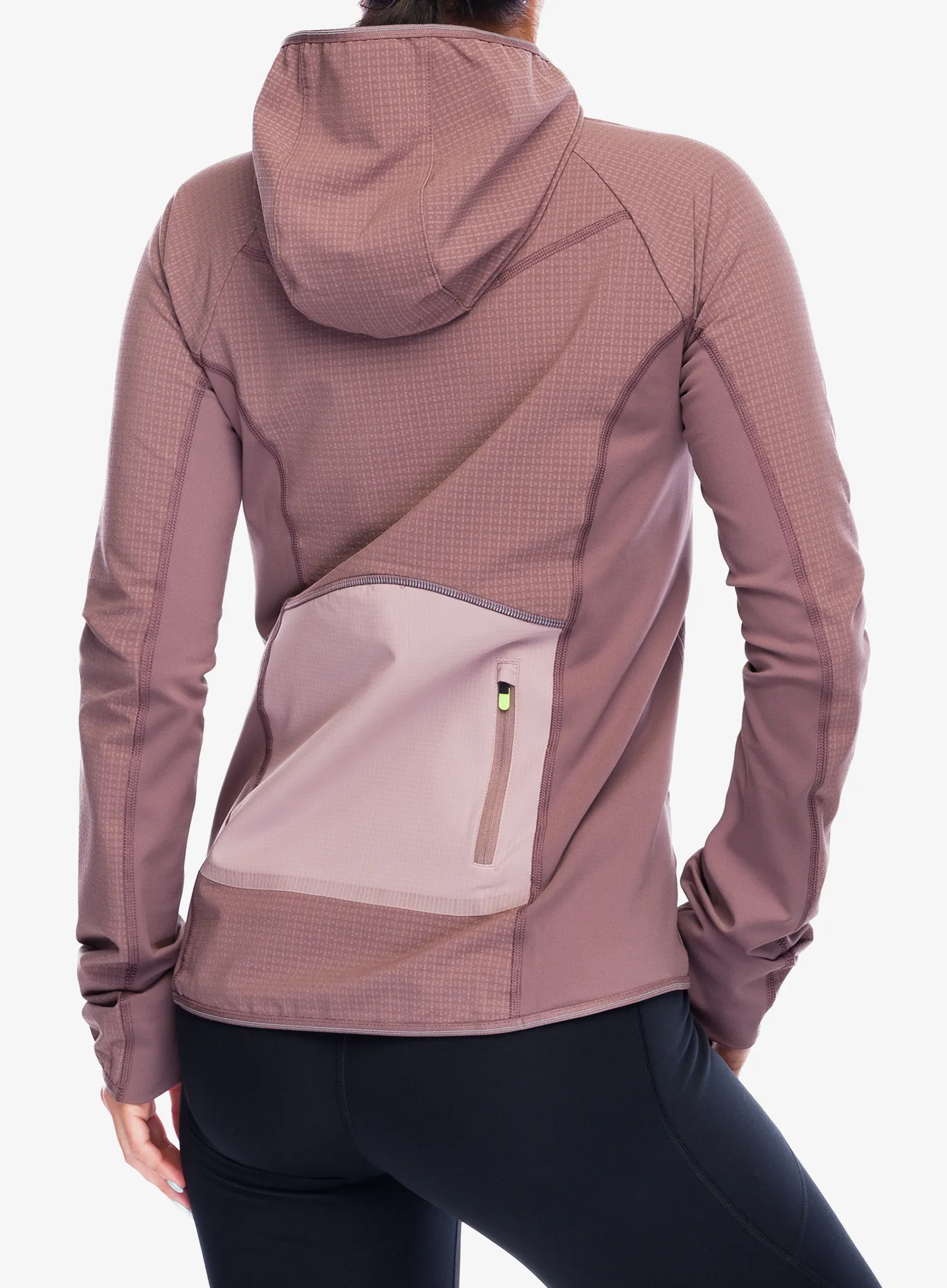Běžecká bunda dámská Hoka SkyGlow Half-Zip - smokey quartz