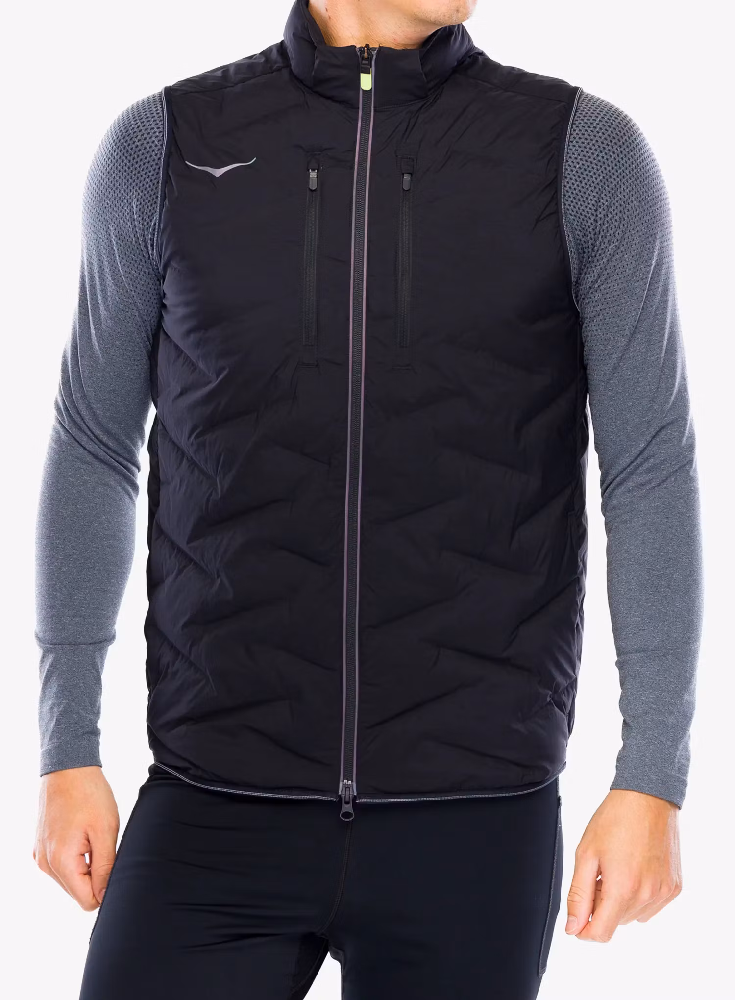 Vesta na běhání Hoka Skyfill Run Vest - black