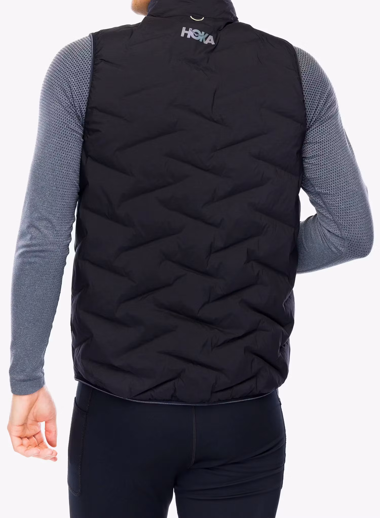 Vesta na běhání Hoka Skyfill Run Vest - black