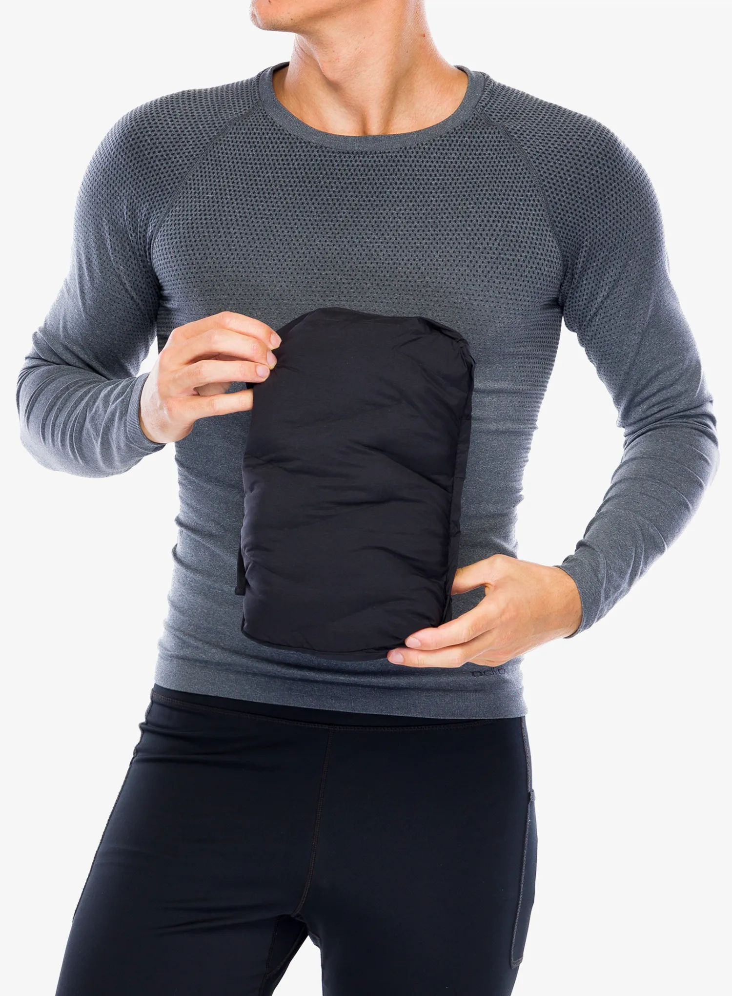 Vesta na běhání Hoka Skyfill Run Vest - black