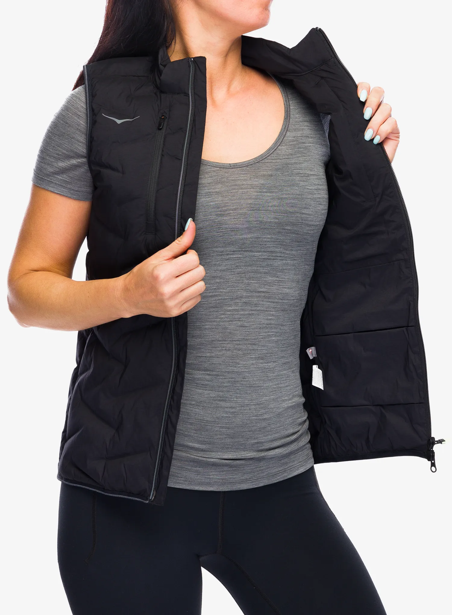 Vesta dámská Hoka Skyfill Run Vest - black