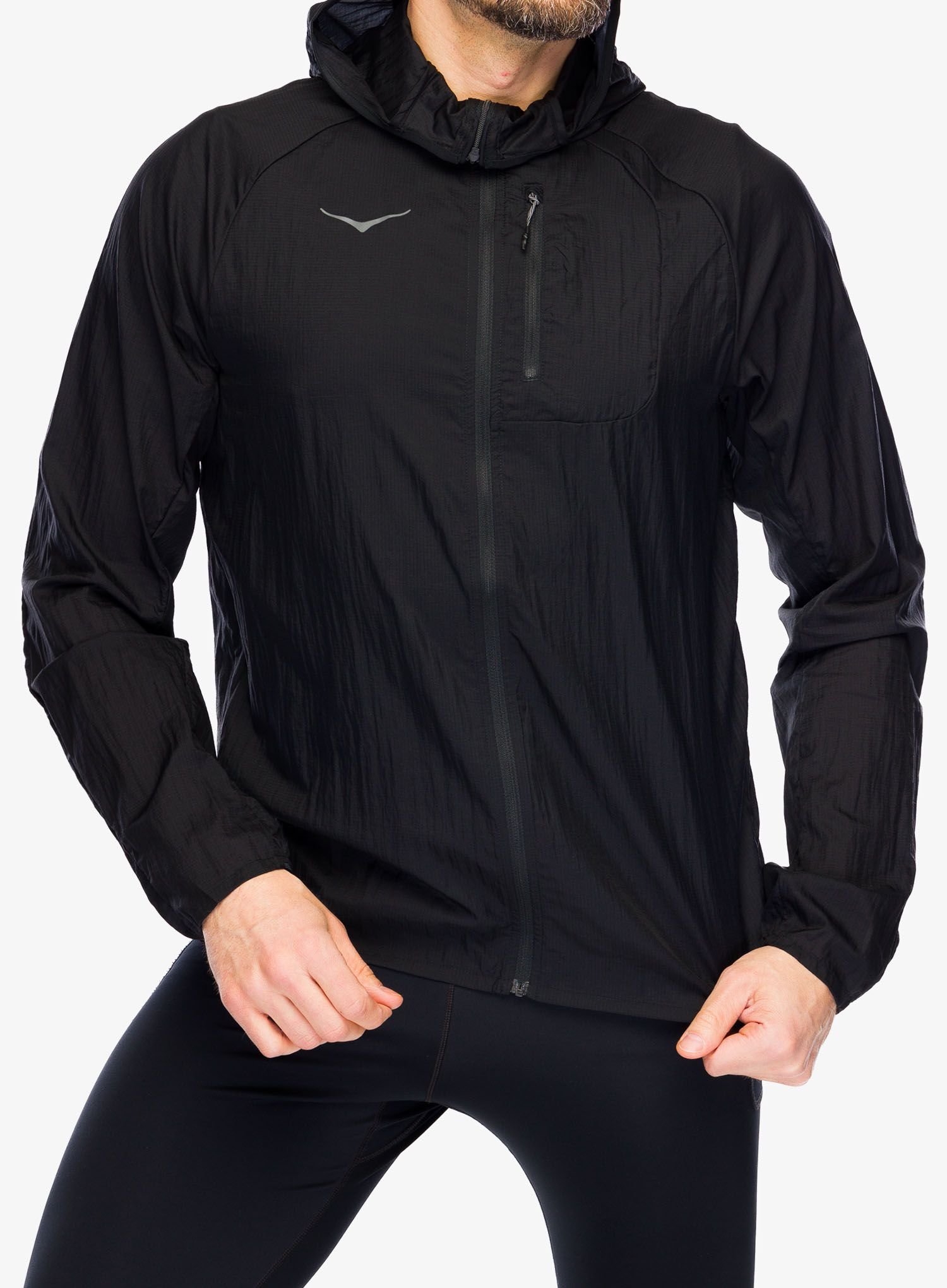 Větrovka Hoka Skyflow Jacket - black