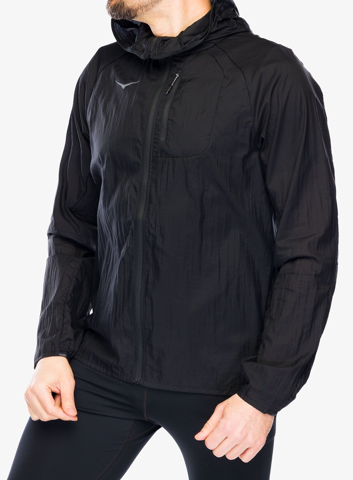 Větrovka Hoka Skyflow Jacket - black