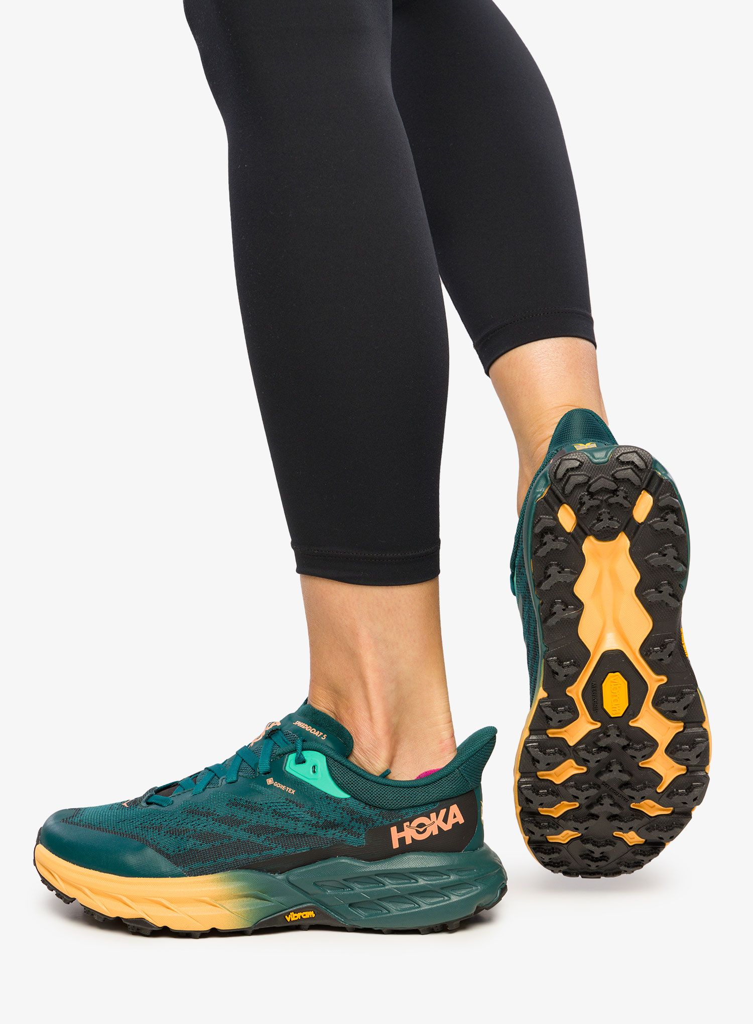 Boty na běhání dámské Hoka Speedgoat 5 GTX - deep teal/black