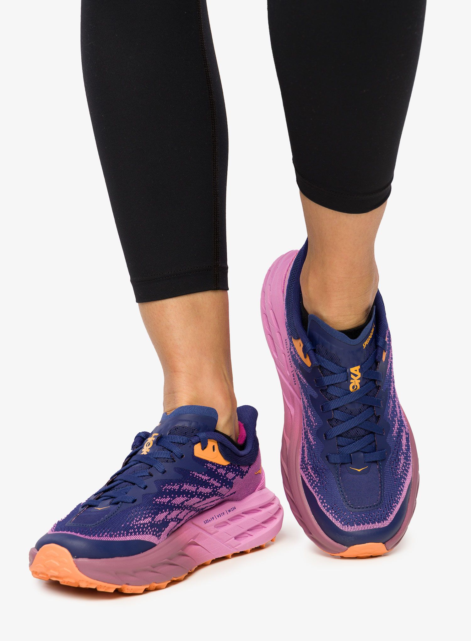 Dámské trailové boty Hoka Speedgoat 5  - bellwether blue/cyclamen