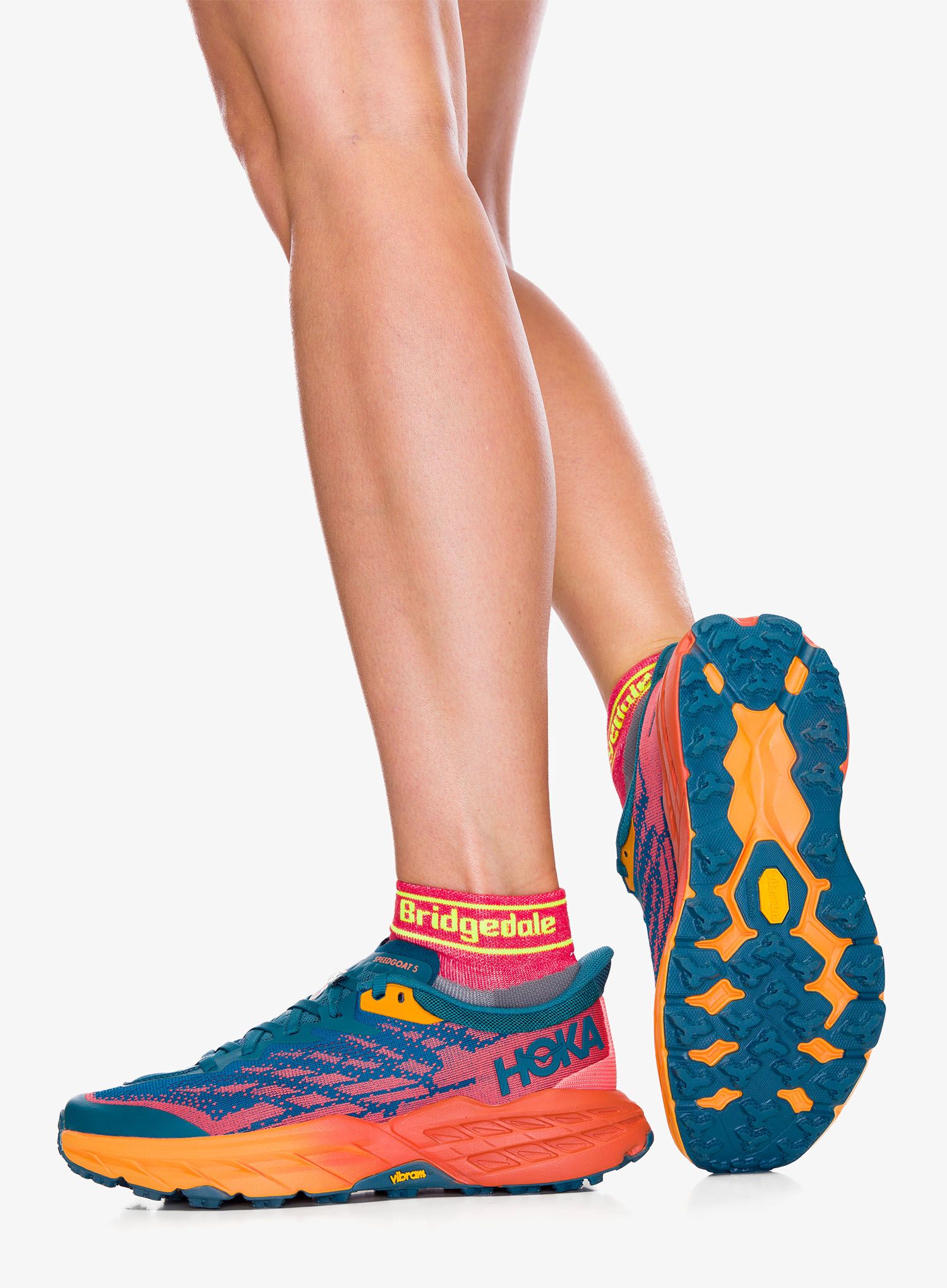 Dámské trailové boty Hoka Speedgoat 5 - blue crl/camellia