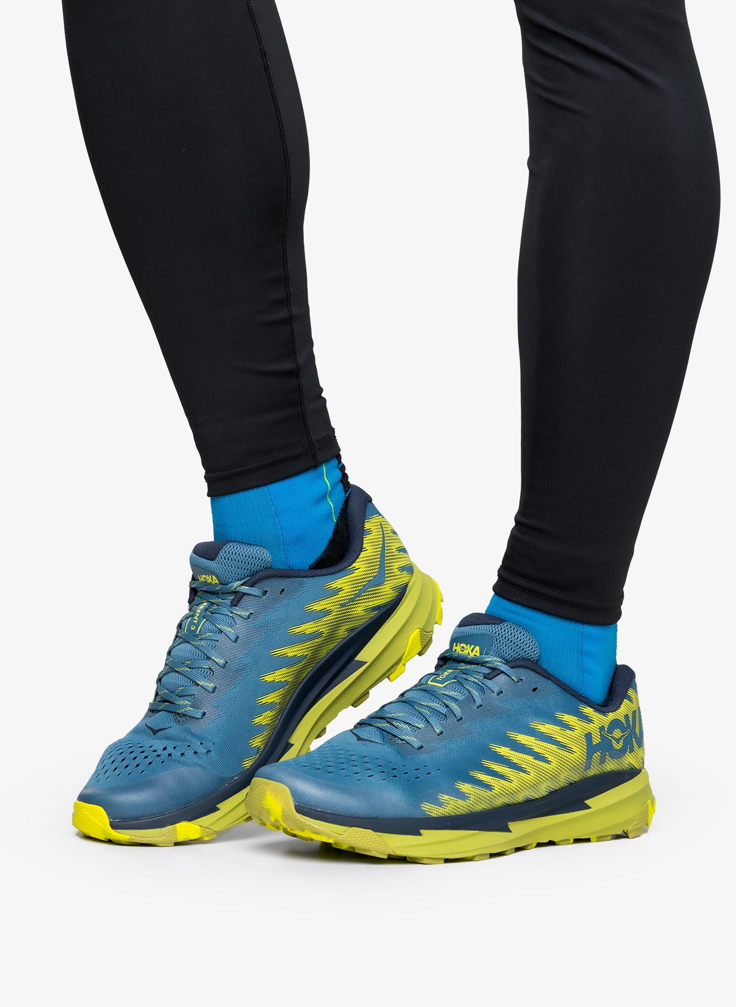 Trailové boty Hoka Torrent 3 - bluesteel/dark citron