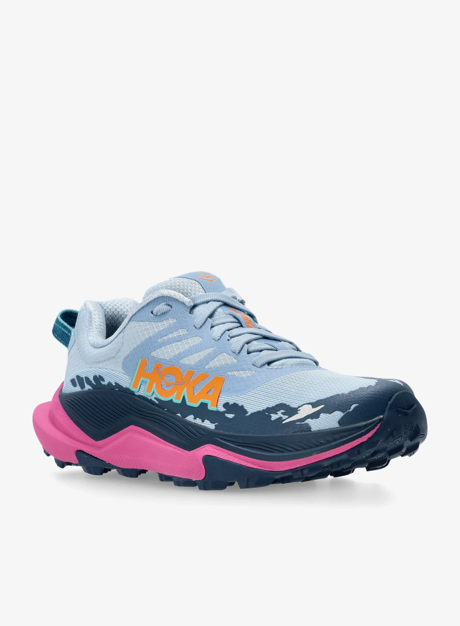 Dámské trailové boty Hoka Torrent 4 - drizzle/fuchsia