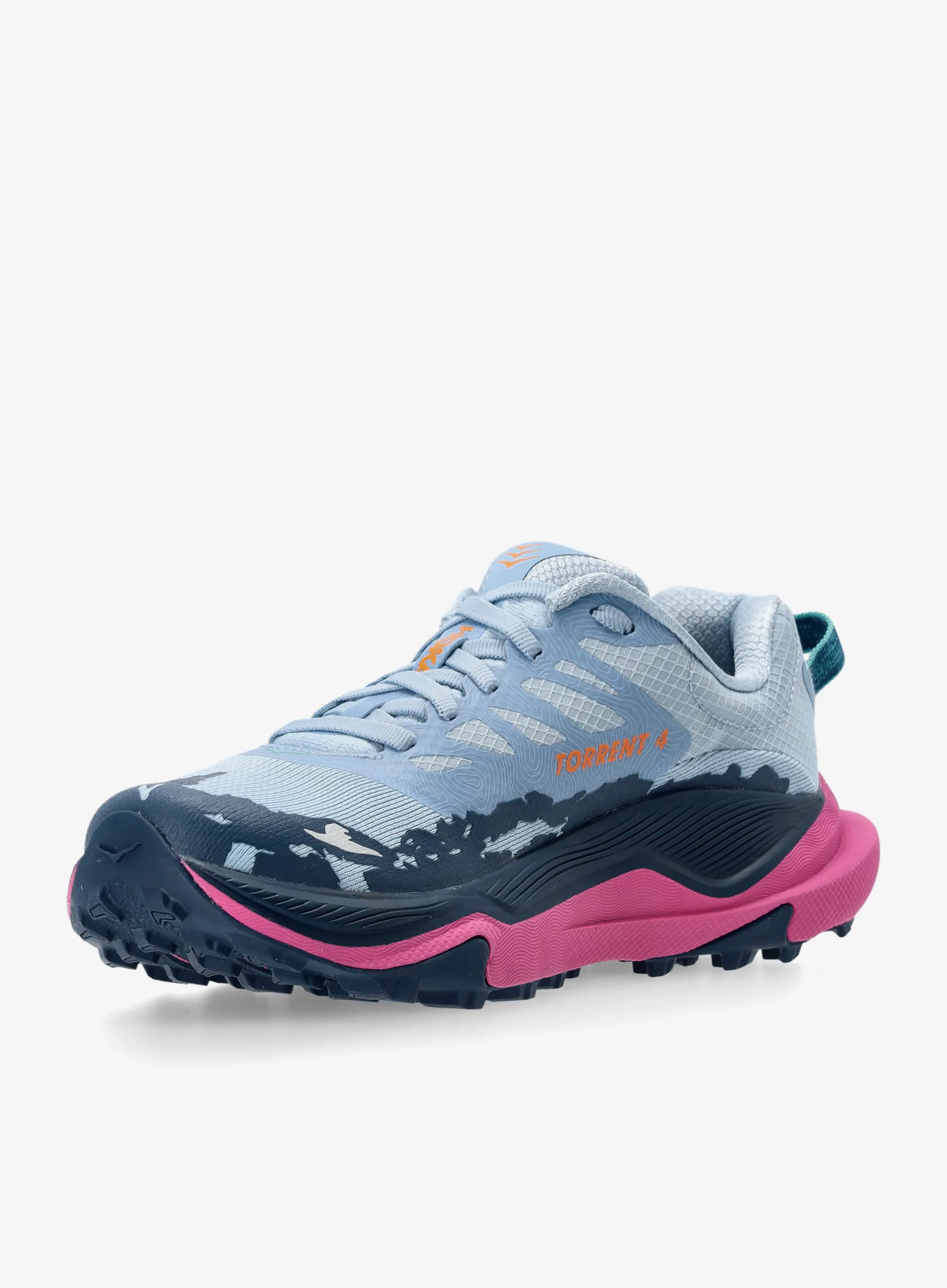 Dámské trailové boty Hoka Torrent 4 - drizzle/fuchsia