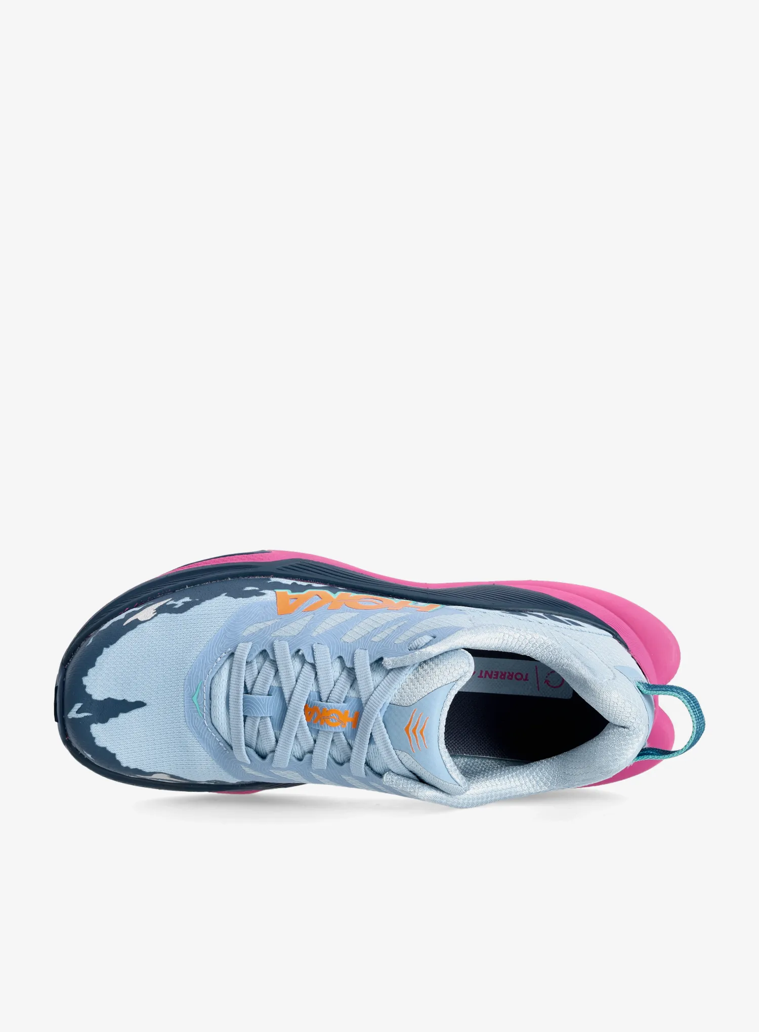Dámské trailové boty Hoka Torrent 4 - drizzle/fuchsia