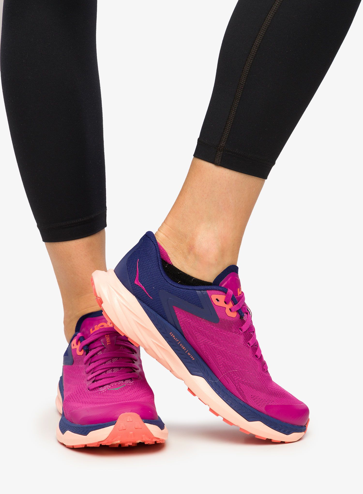 Dámské trailové boty Hoka Zinal - festival fuchsia/bellwether blue
