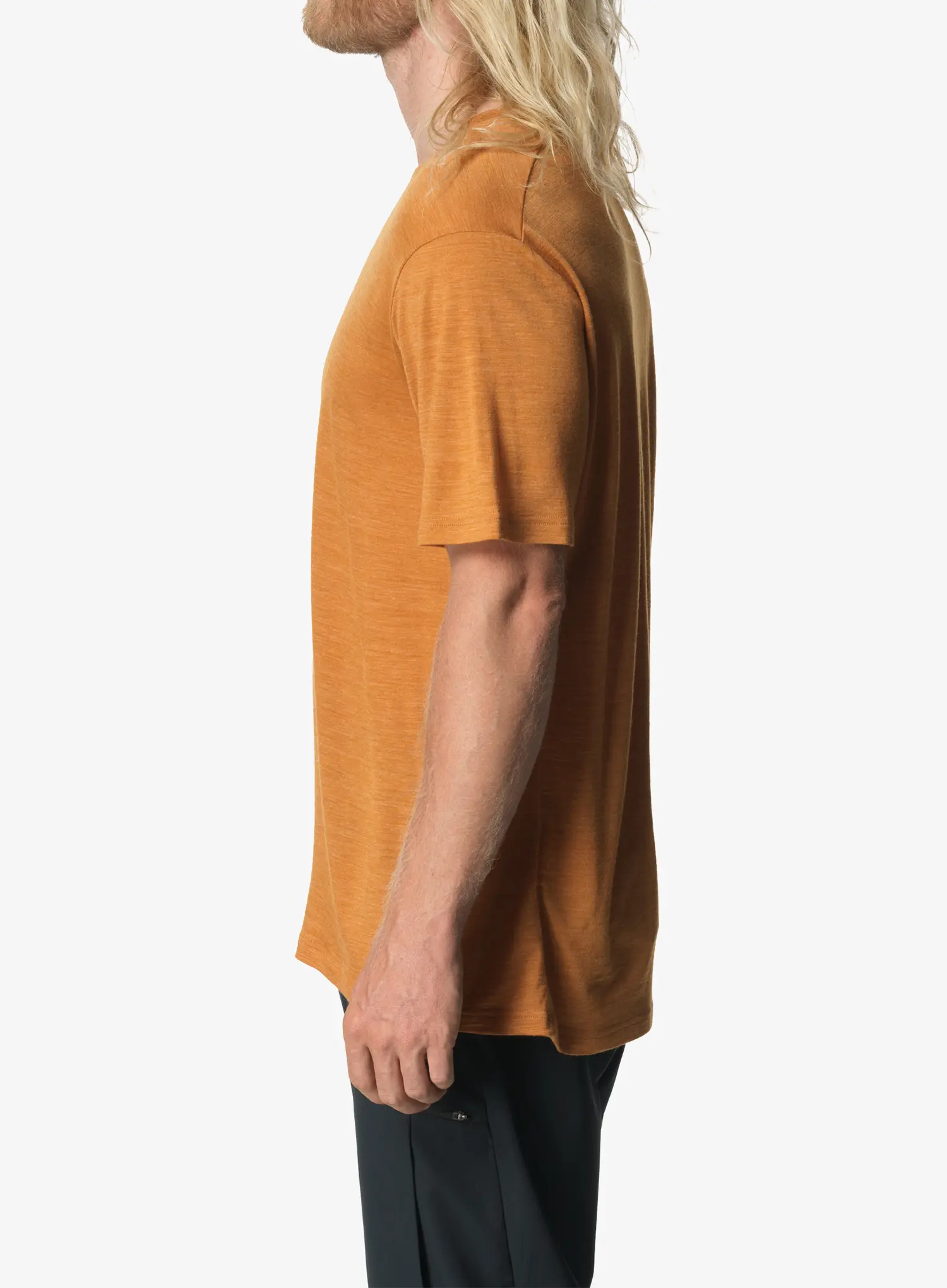 Merino triko Houdini Activist Tee - golden brown