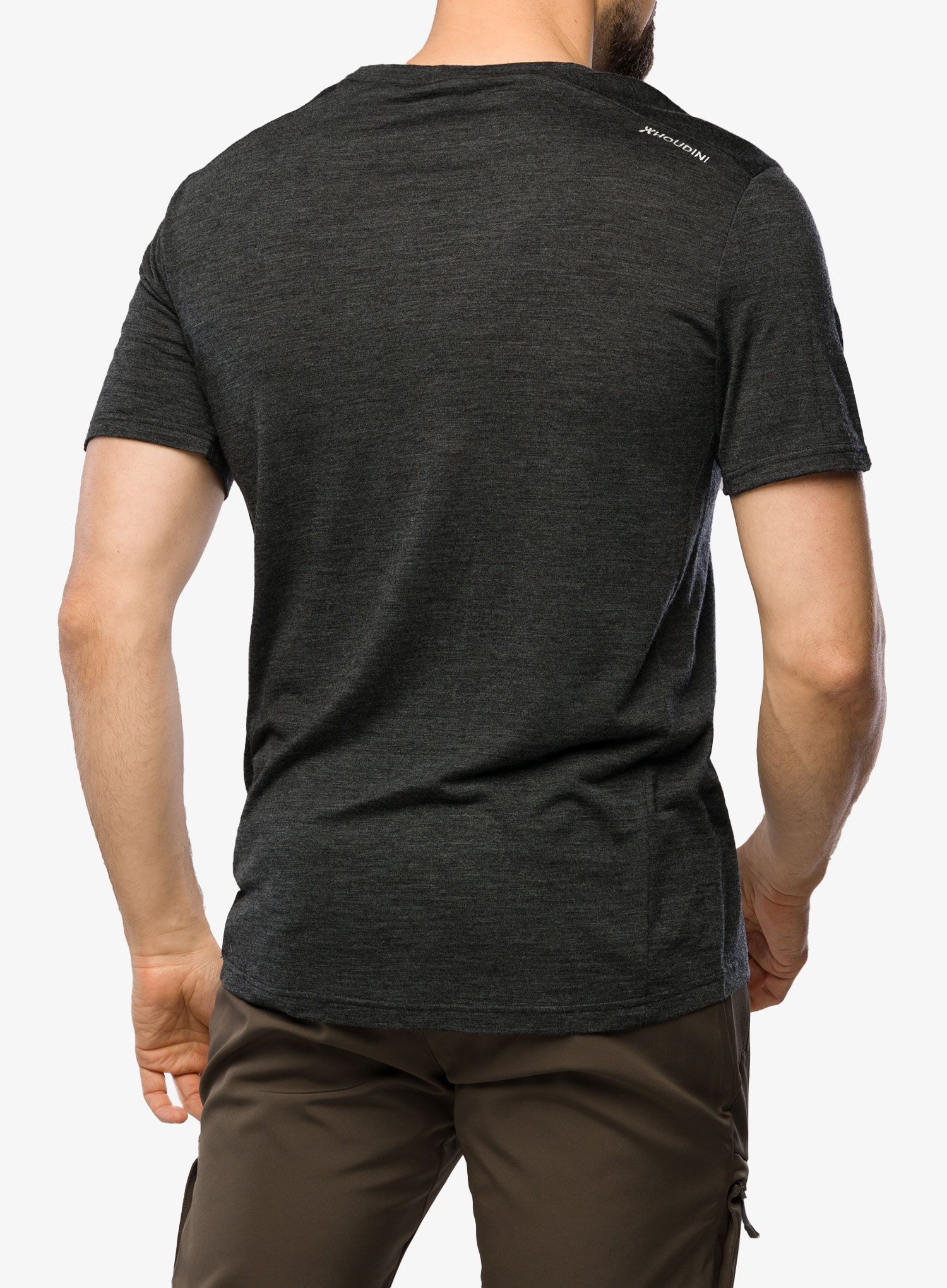 Merino triko pánské Houdini Activist Tee - true black