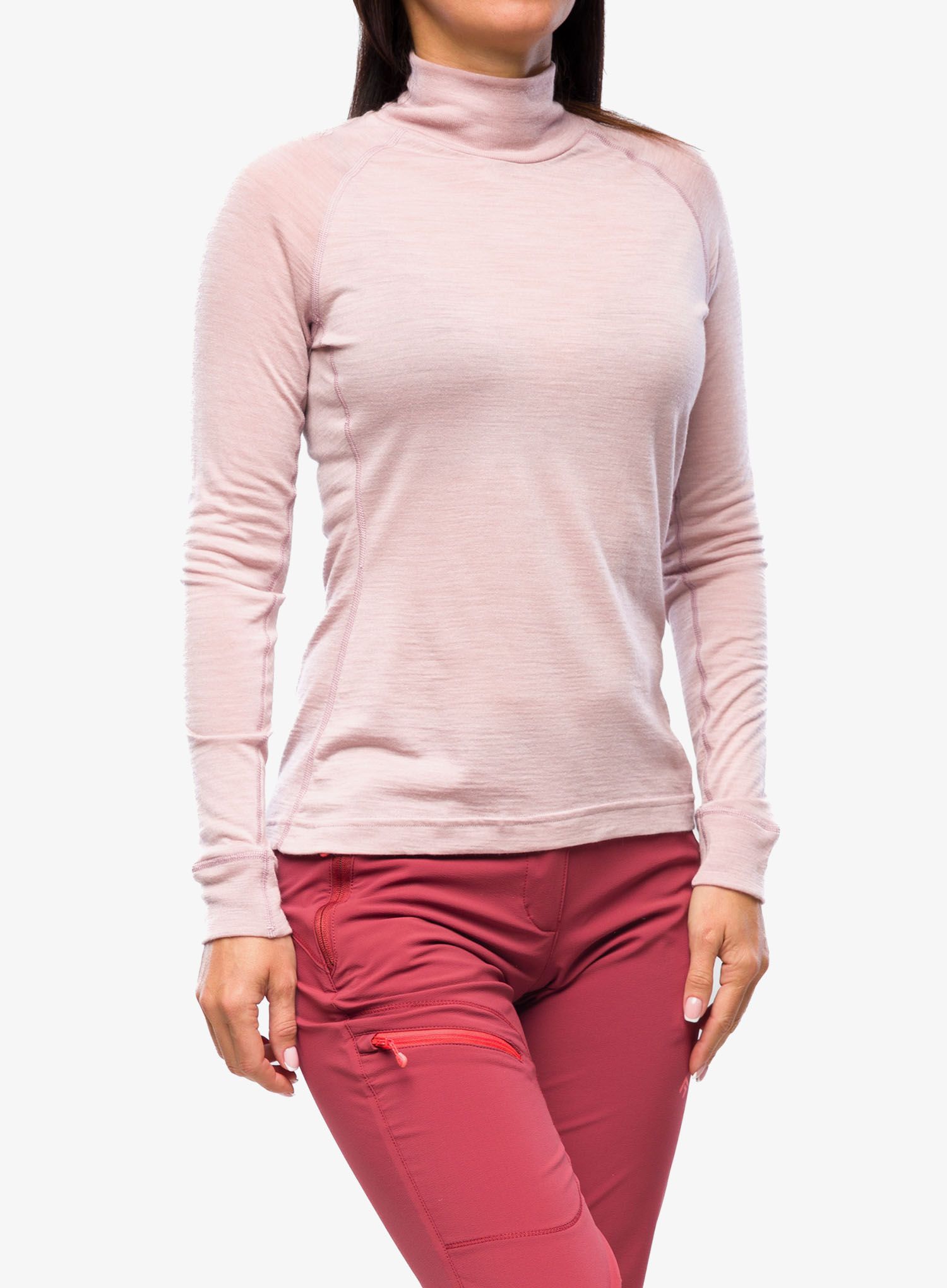 Funkční mikina dámská Houdini Activist Turtleneck - pink moon