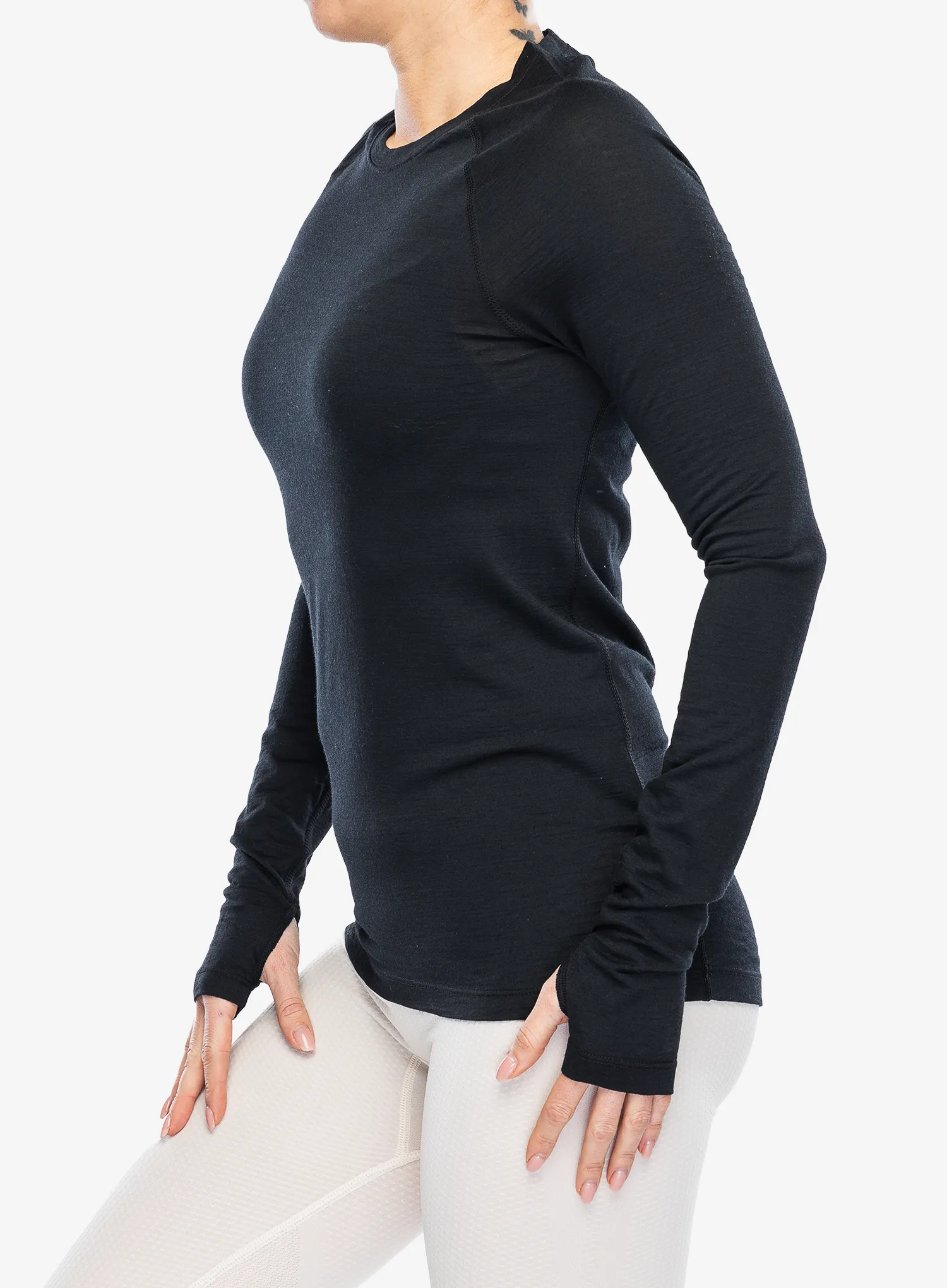 Dámská funkční mikina Houdini Desoli Light Crew - true black