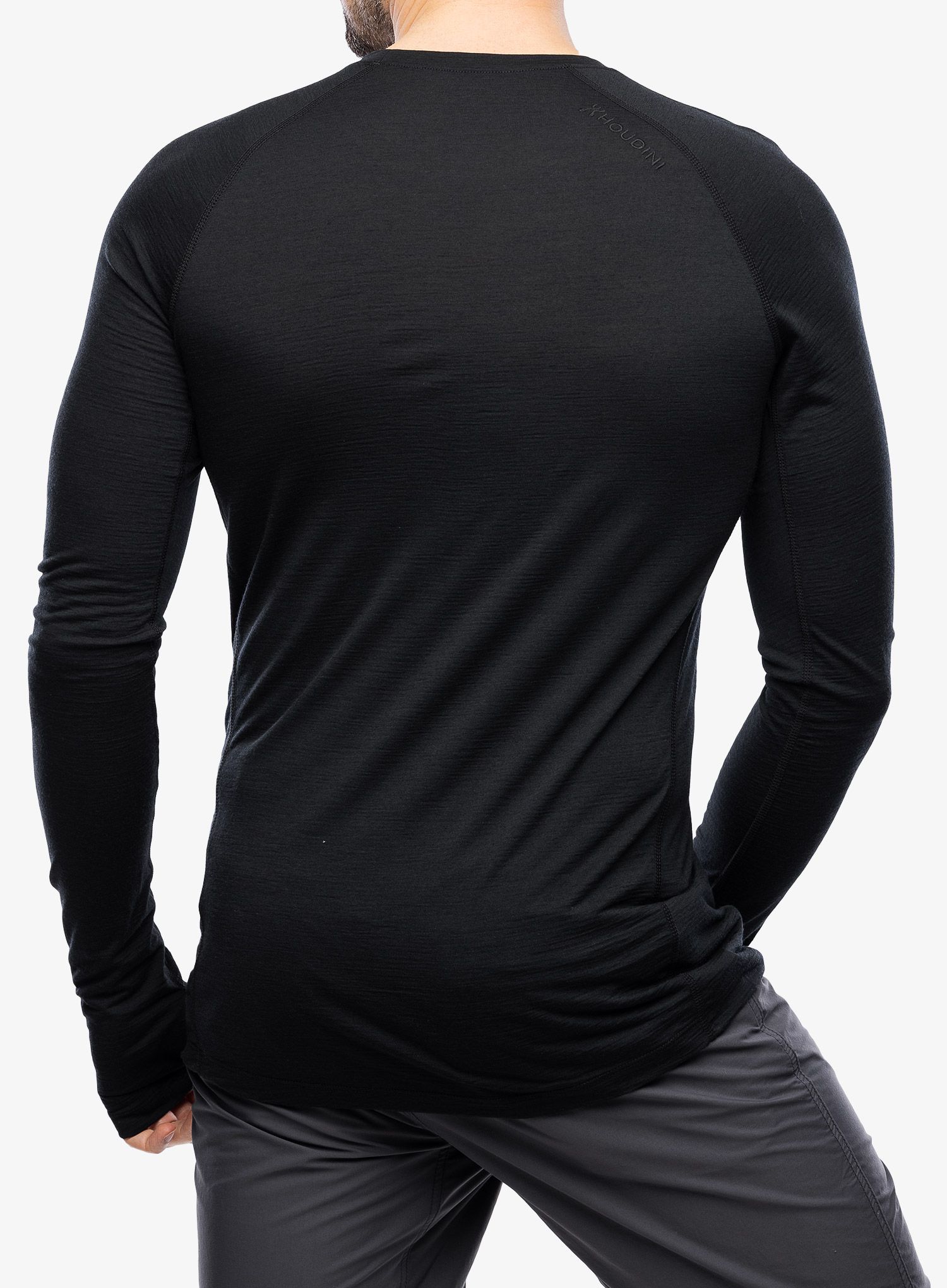 Funkční mikina Houdini Desoli Light Crew - true black