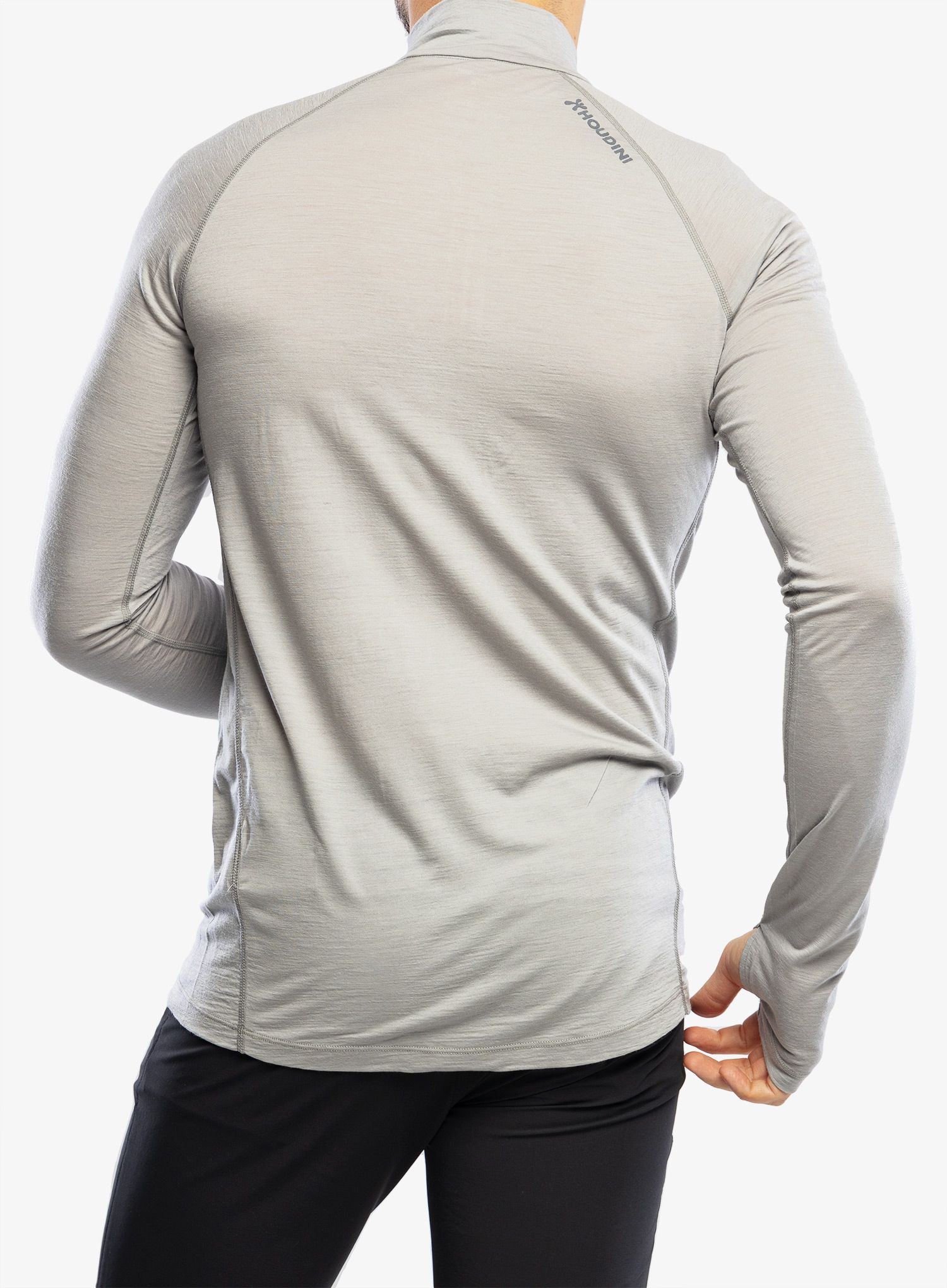 Pánská funkční mikina Houdini Desoli Light Half Zip - cloudy gray