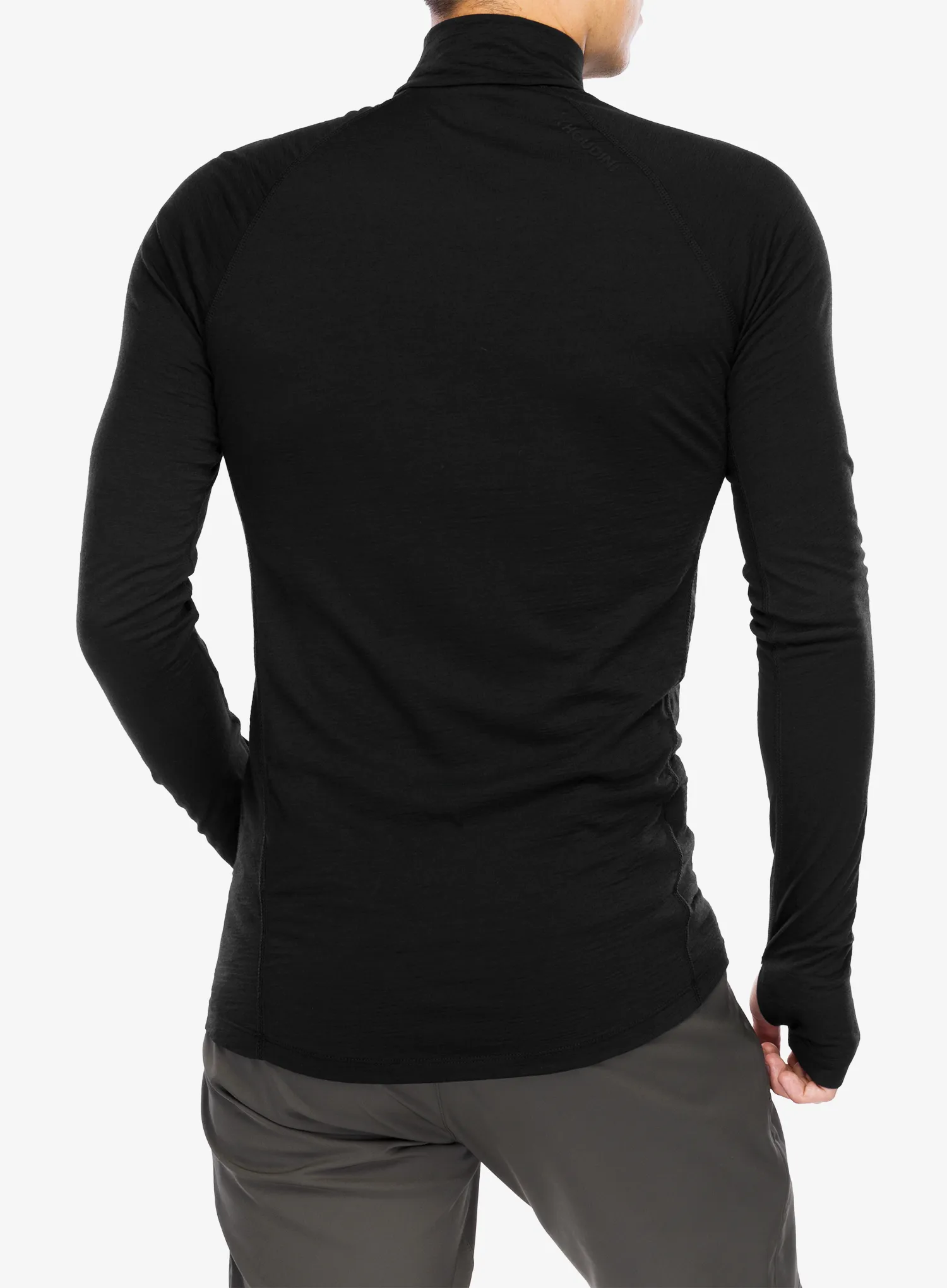 Funkční mikina Houdini Desoli Light Half Zip - true black