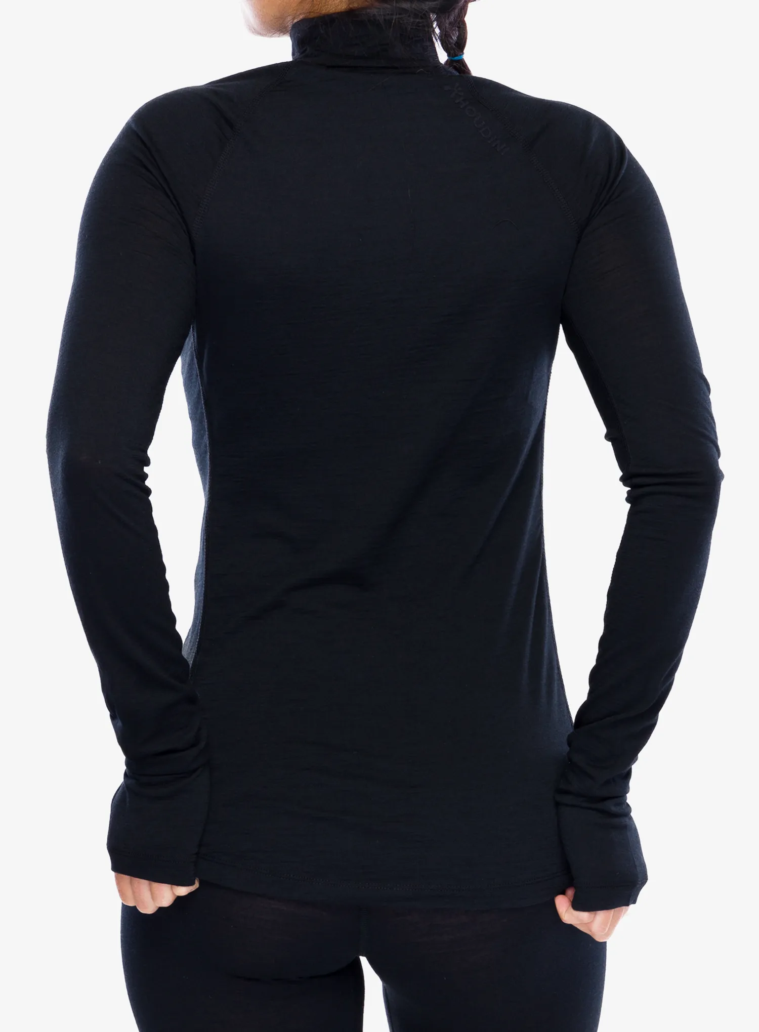 Dámská funkční mikina Houdini Desoli Light Half Zip - true black