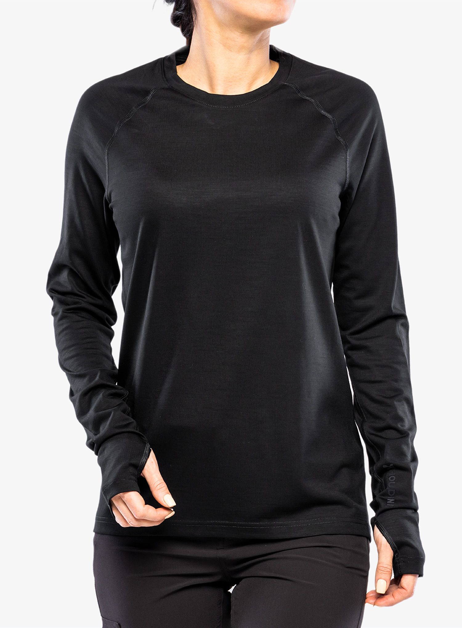 Dámská funkční mikina Houdini Desoli Mid Crew - true black