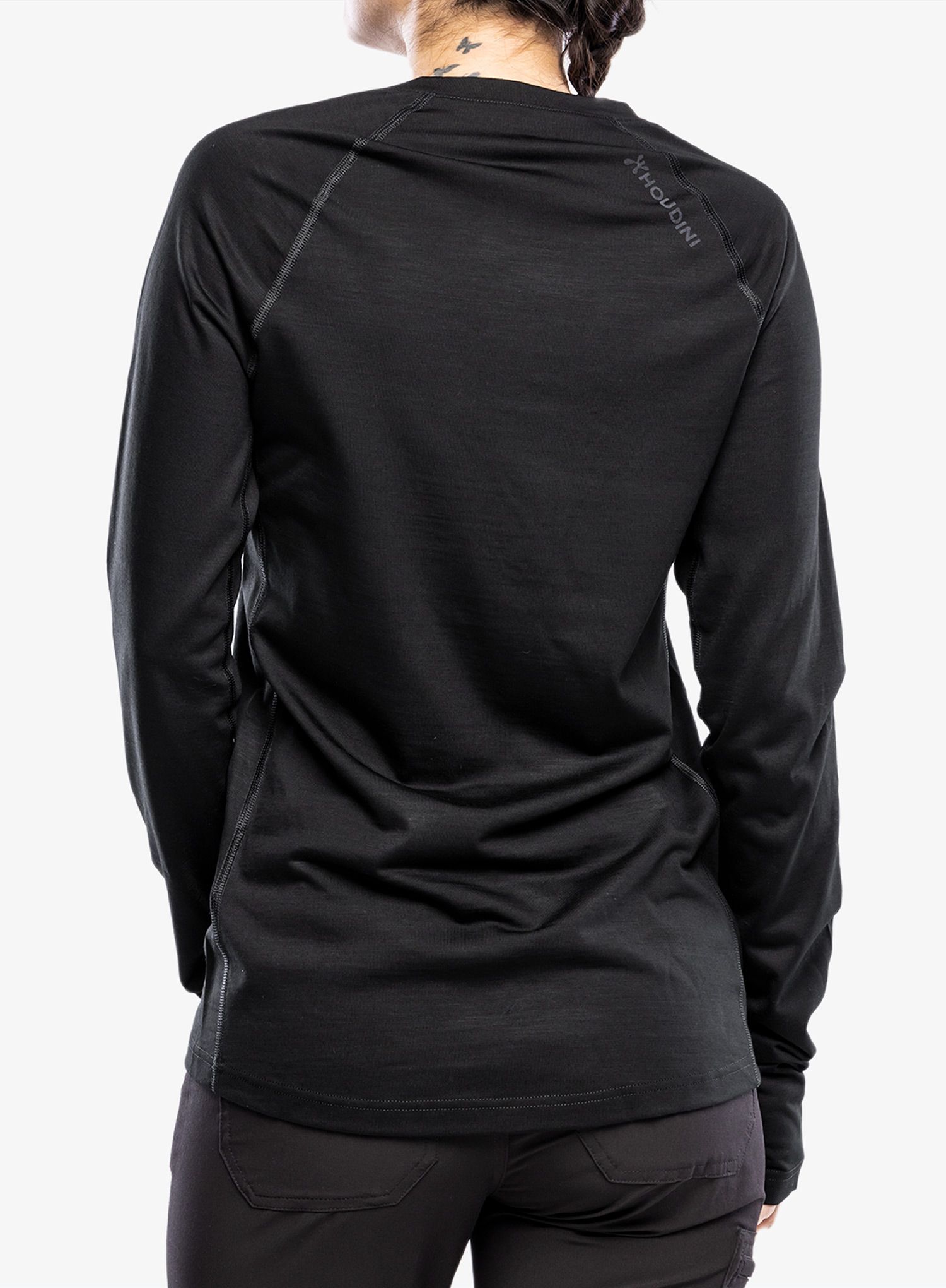 Dámská funkční mikina Houdini Desoli Mid Crew - true black