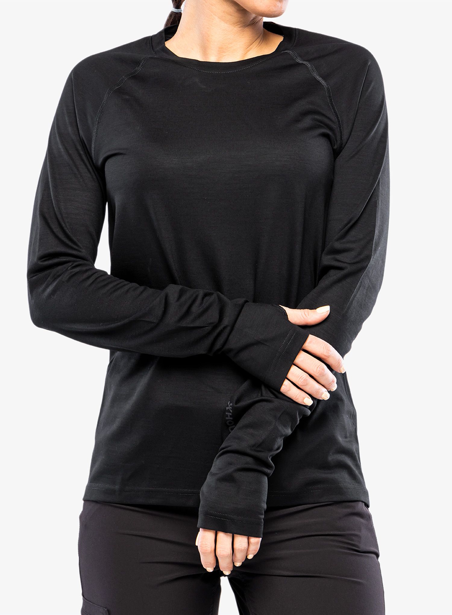 Dámská funkční mikina Houdini Desoli Mid Crew - true black