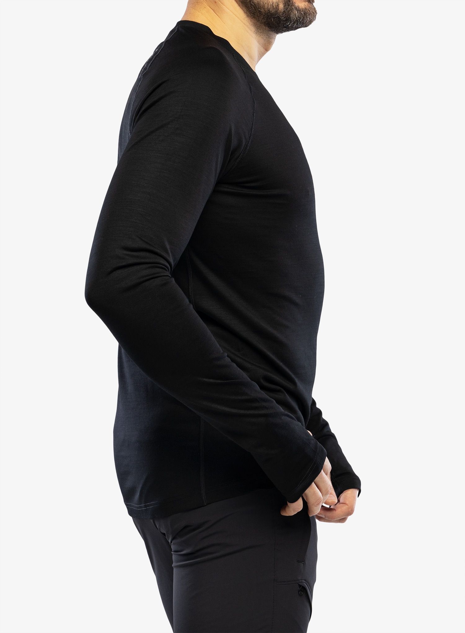 Pánská funkční mikina Houdini Desoli Mid Crew - true black