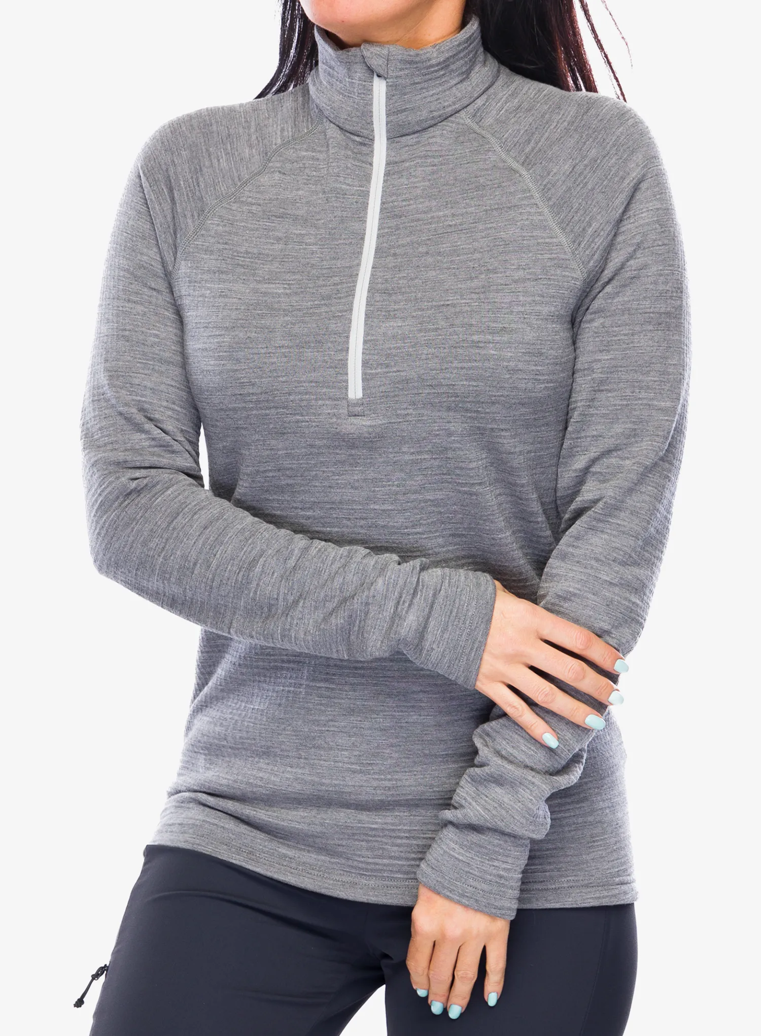 Dámská funkční mikina Houdini Desoli Thermal Half Zip - college grey