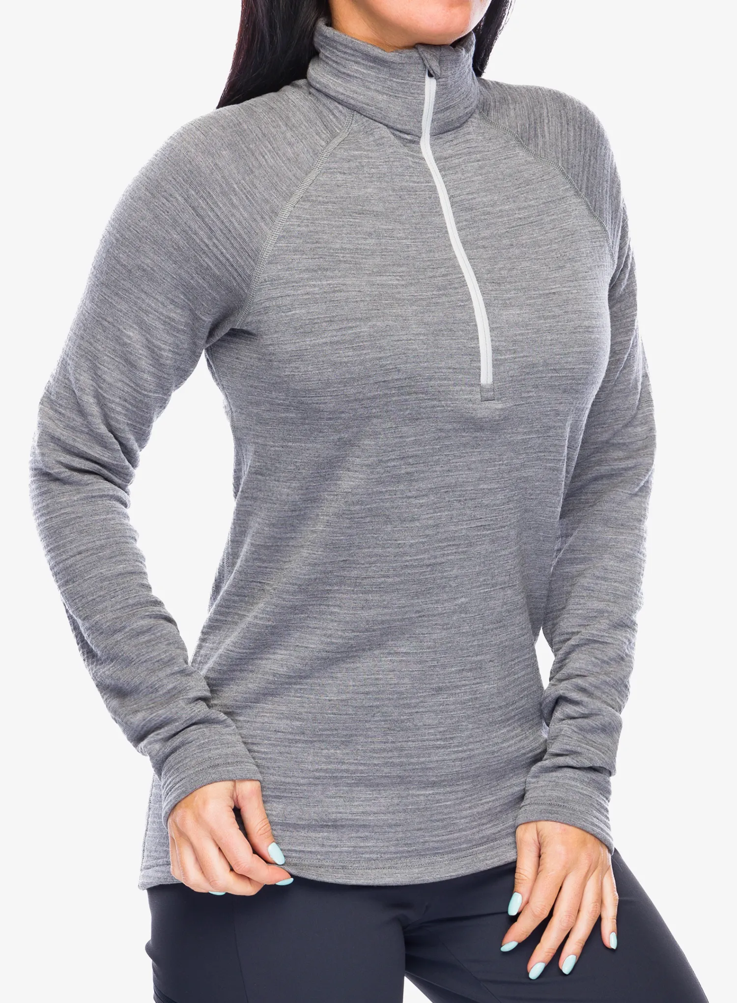Dámská funkční mikina Houdini Desoli Thermal Half Zip - college grey