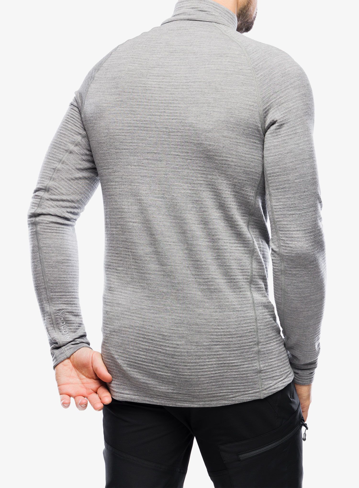 Funkční mikina pánská Houdini Desoli Thermal Half Zip - college grey
