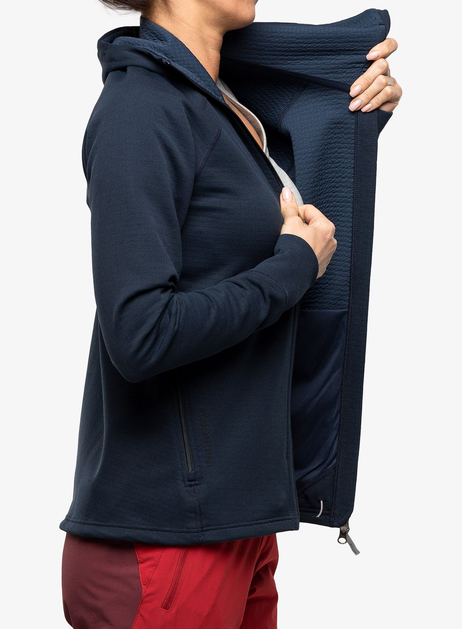 Fleece mikina dámská Houdini Mono Air Houdi - blue illusion