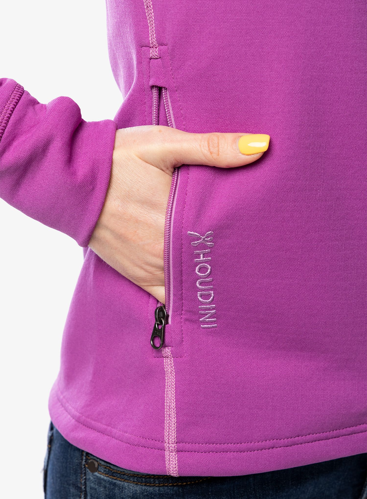 Dámská mikina na zip Houdini Mono Air Houdi - purple up
