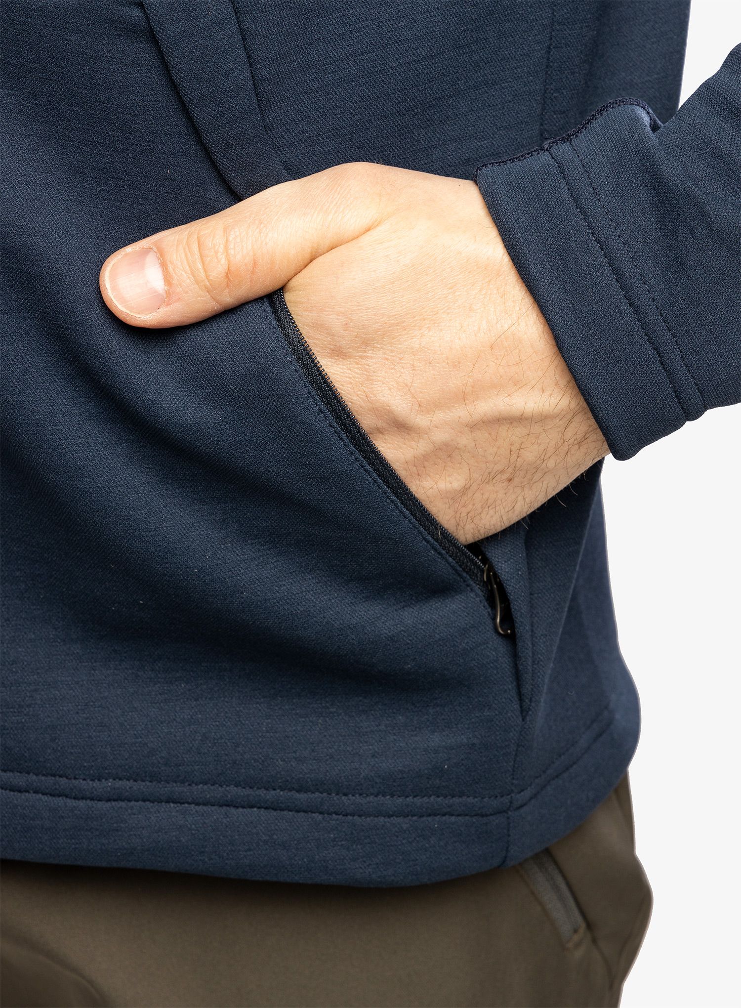 Fleece mikina Houdini Mono Air Jacket - blue illusion