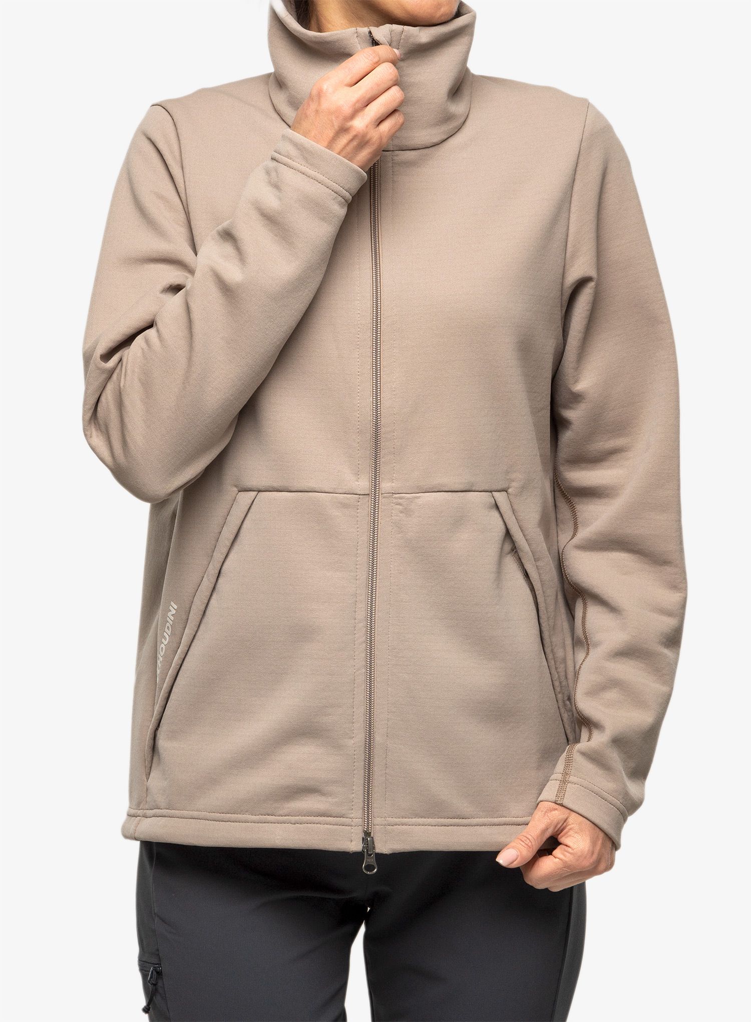 Mikina dámská bez kapuce Houdini Mono Air Jacket - misty beach
