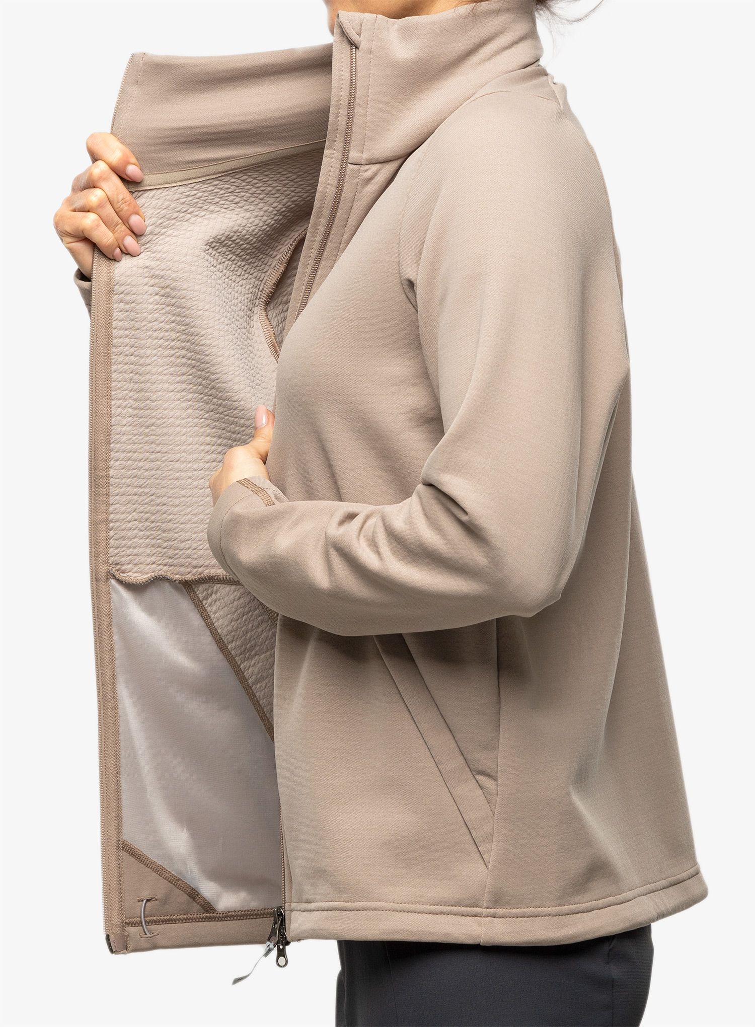 Mikina dámská bez kapuce Houdini Mono Air Jacket - misty beach