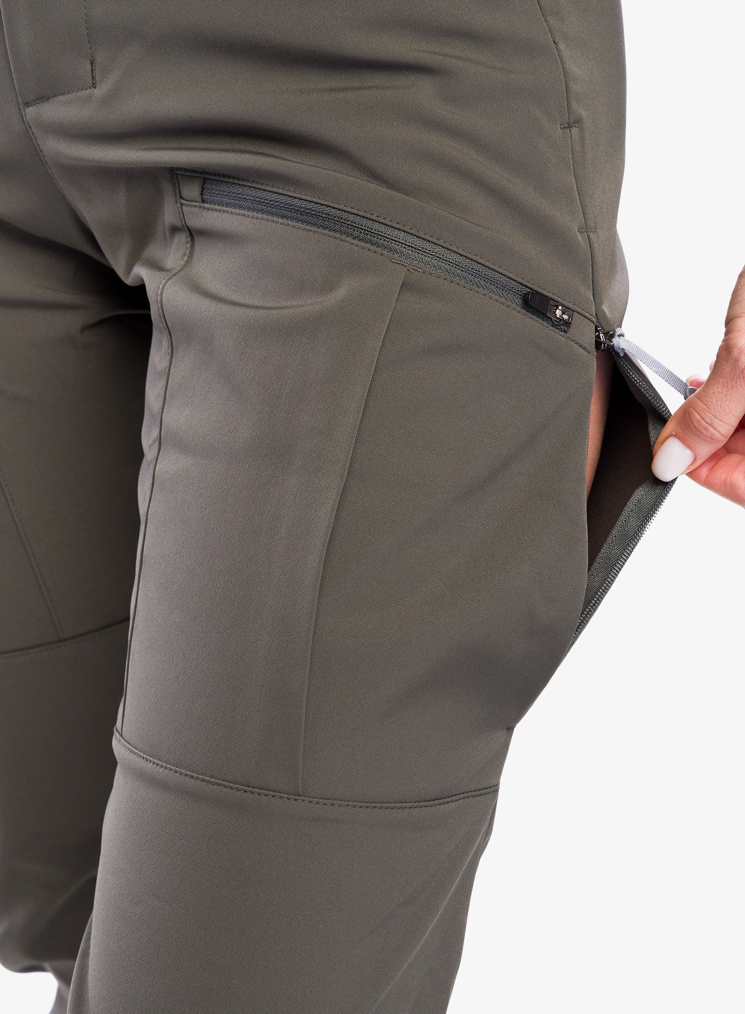 Softshellové kalhoty dámské Houdini More Pants - baremark green