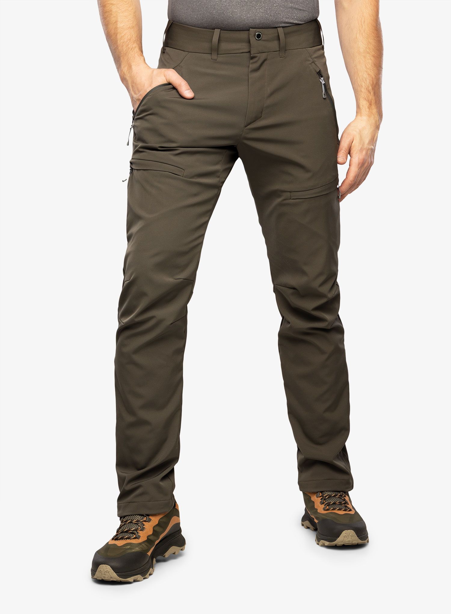 Turistické kalhoty pánské Houdini Motion Top Pants - baremark green