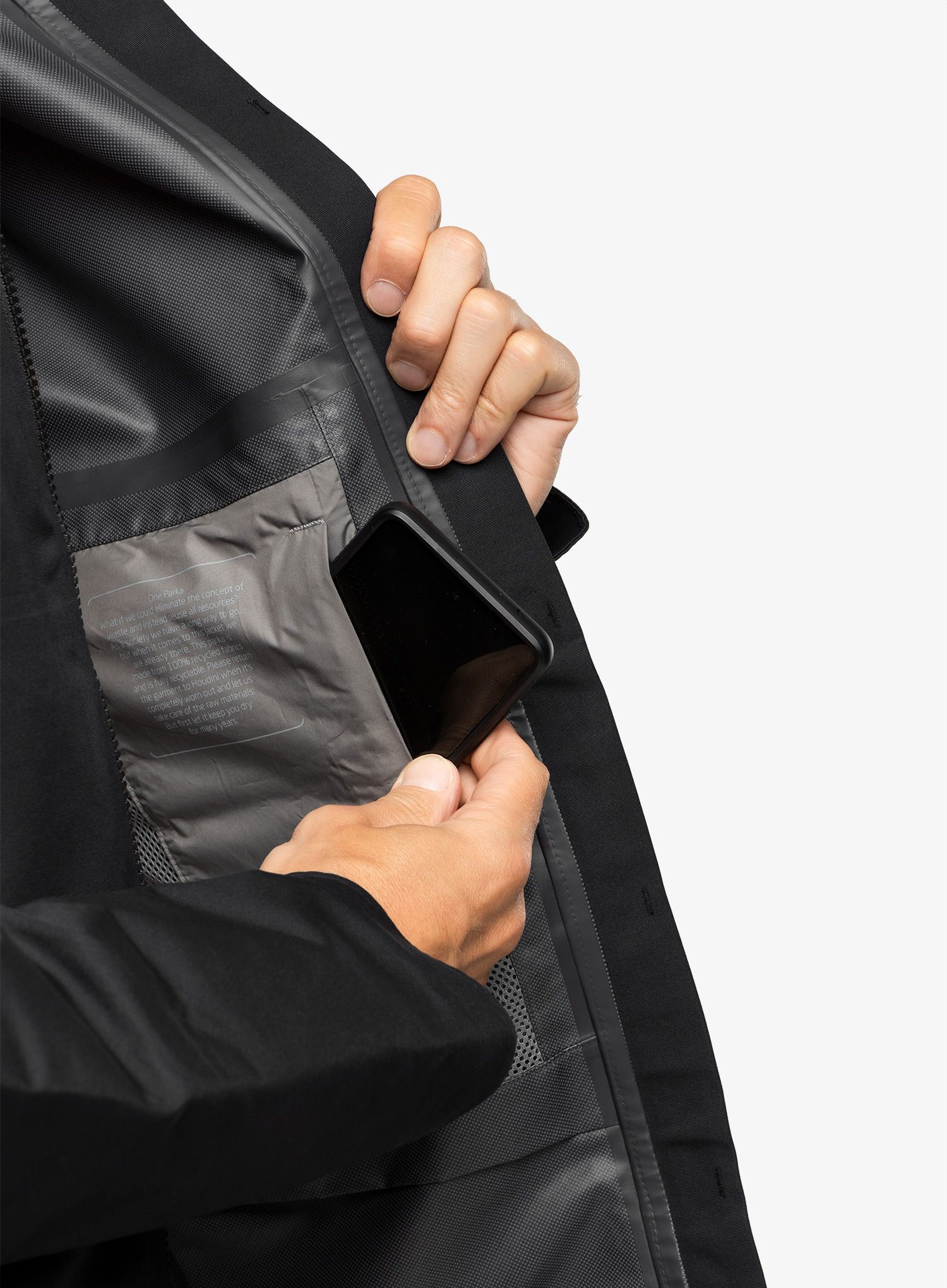 Bunda do deště Houdini One Parka - true black