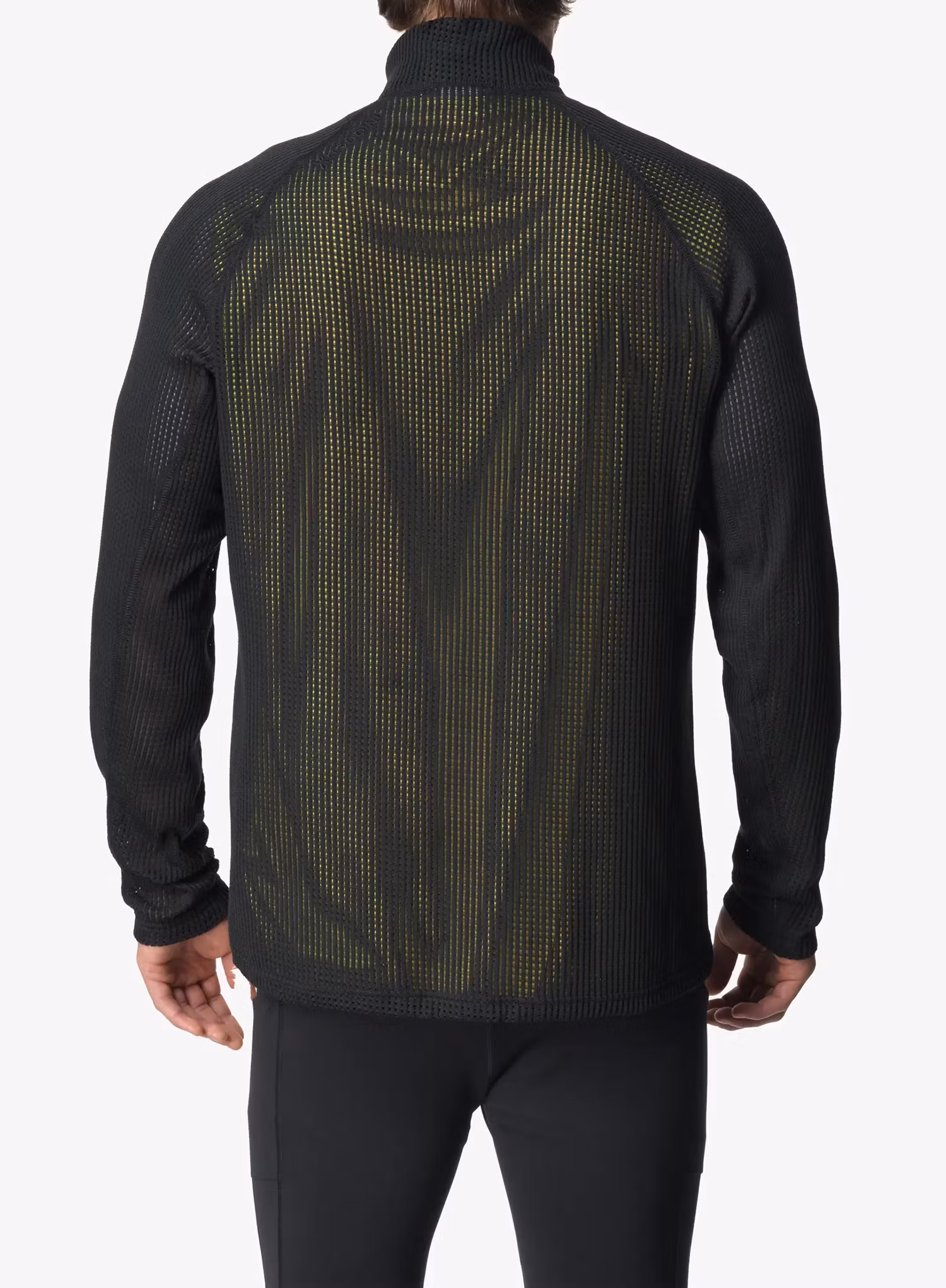 Mikina na běh Houdini Pace Flow Half Zip - true black