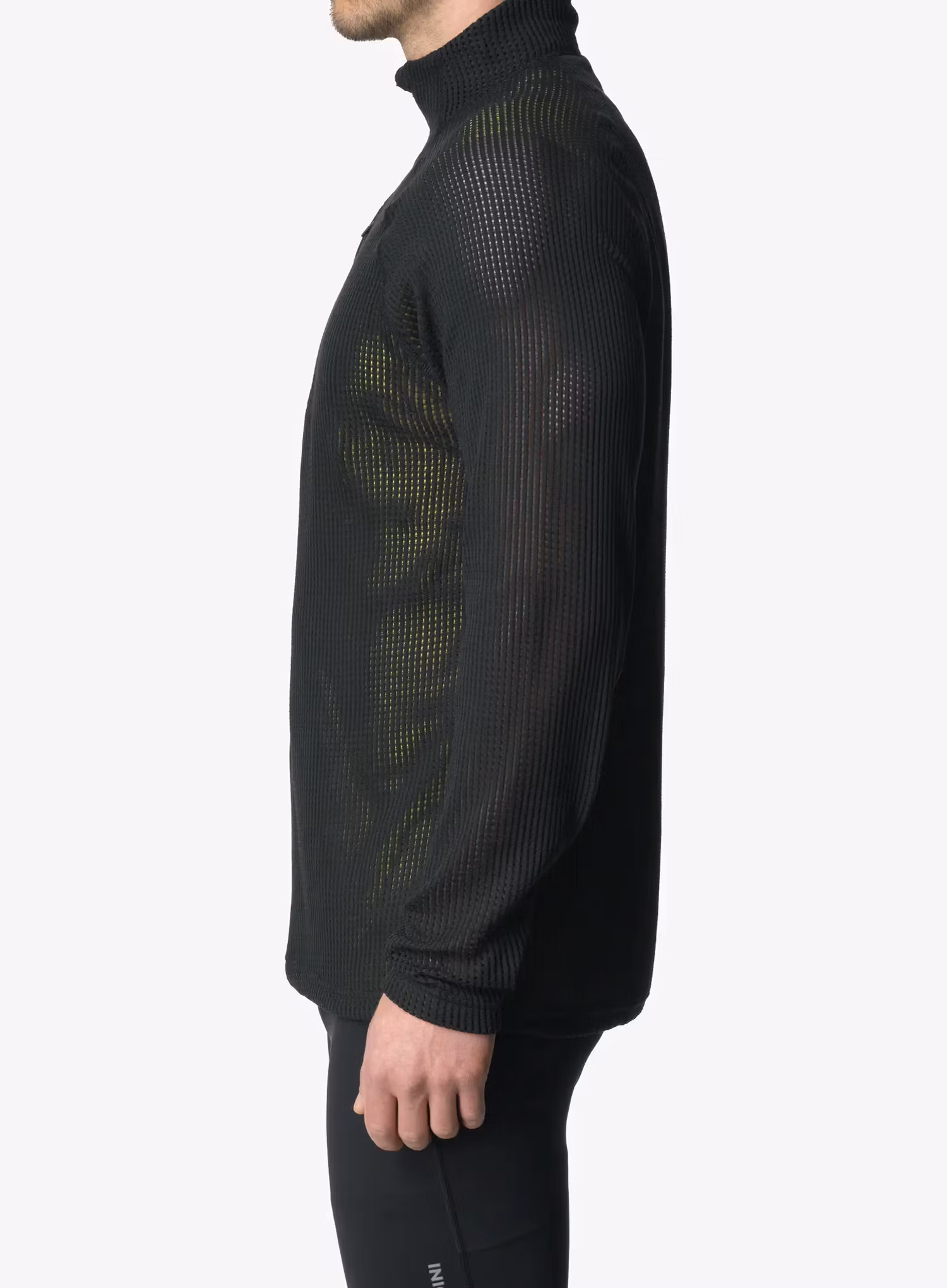 Mikina na běh Houdini Pace Flow Half Zip - true black