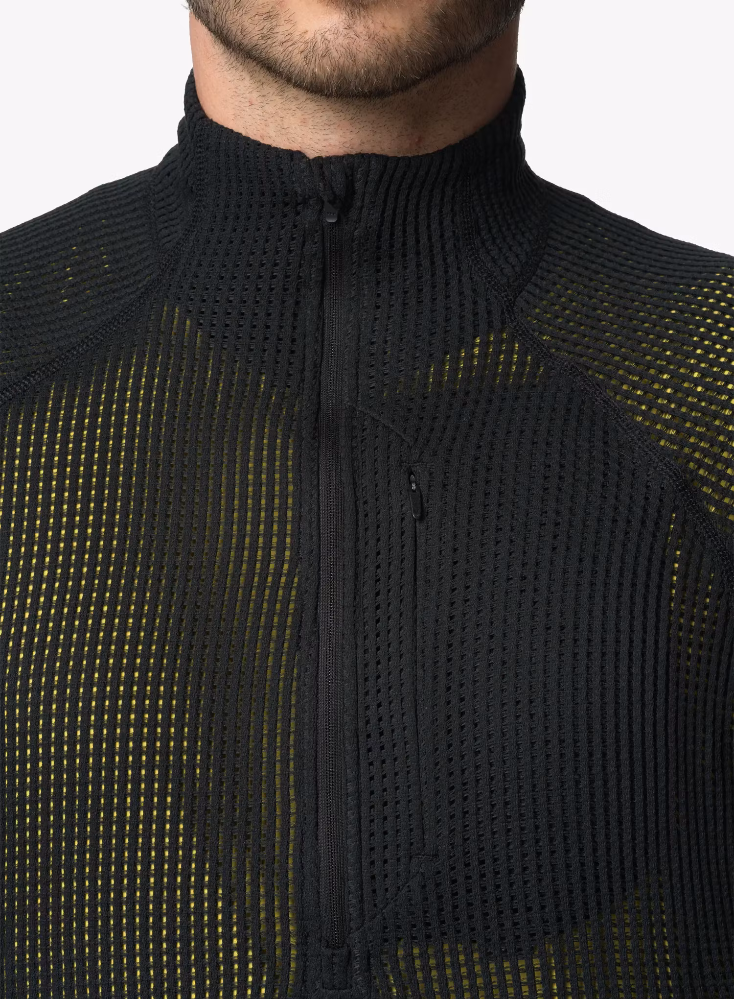 Mikina na běh Houdini Pace Flow Half Zip - true black