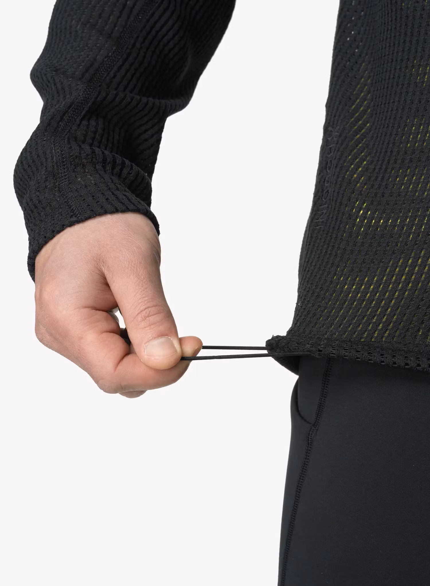 Mikina na běh Houdini Pace Flow Half Zip - true black
