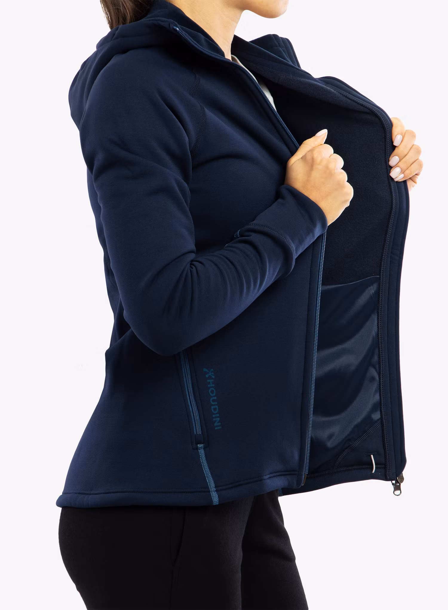 Fleece mikina pánská Houdini Power Houdi - blue illusion/tide